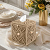 KaloKalo Tissue Box Cover Decorative Square Paper Holder for Bathroom