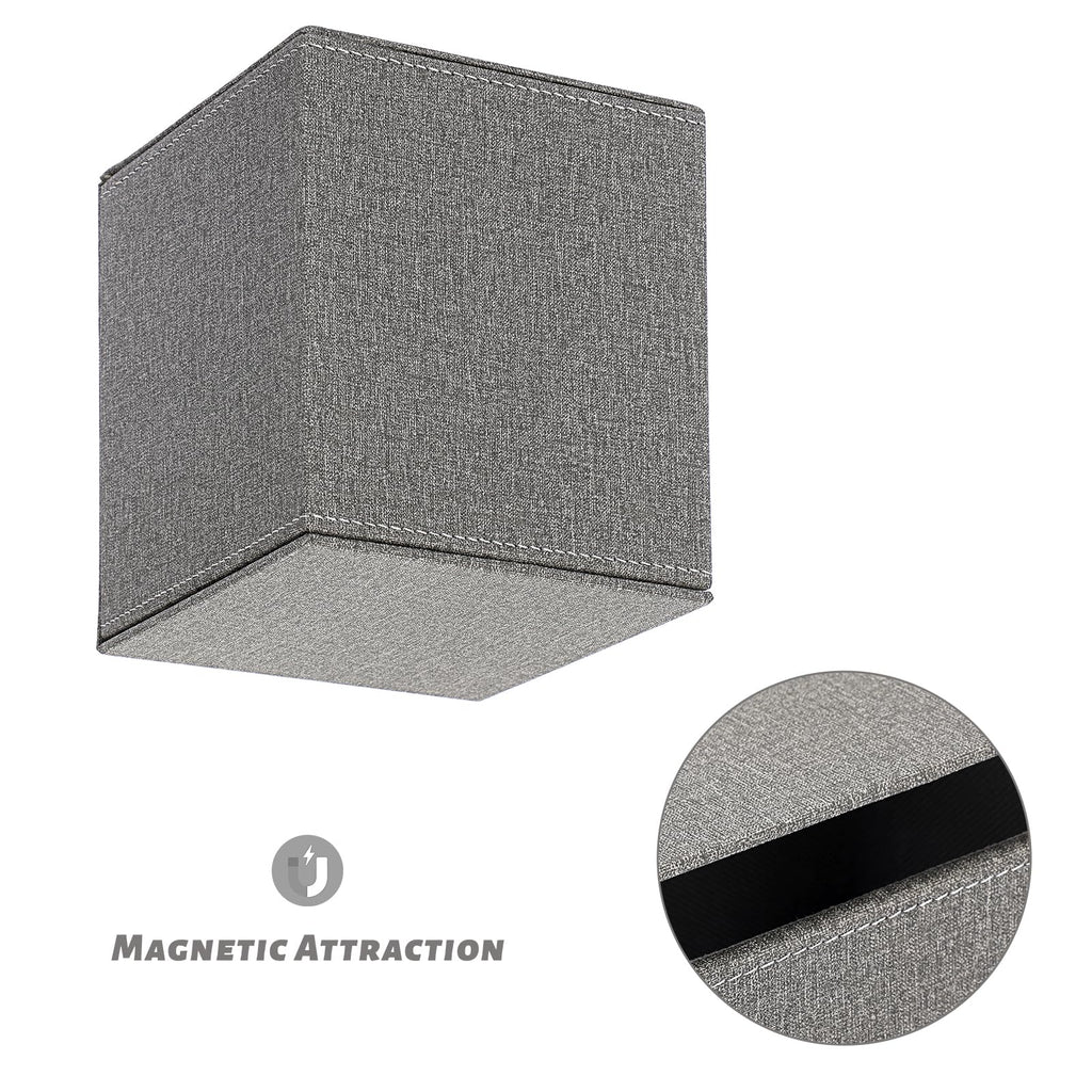 Sumnacon Square Linen Tissue Box,Magnetic Bottom Cover Tissue Box Holder