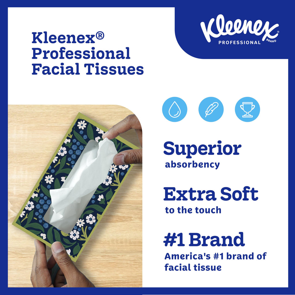 Kleenex Professional Facial Tissue, Bulk, 36 Boxes x 100 Tissues (21400)