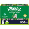 Kleenex Lotion Facial Tissues with Coconut Oil, 4 Flat Boxes, 180 Tissues Per Box, 3-Ply