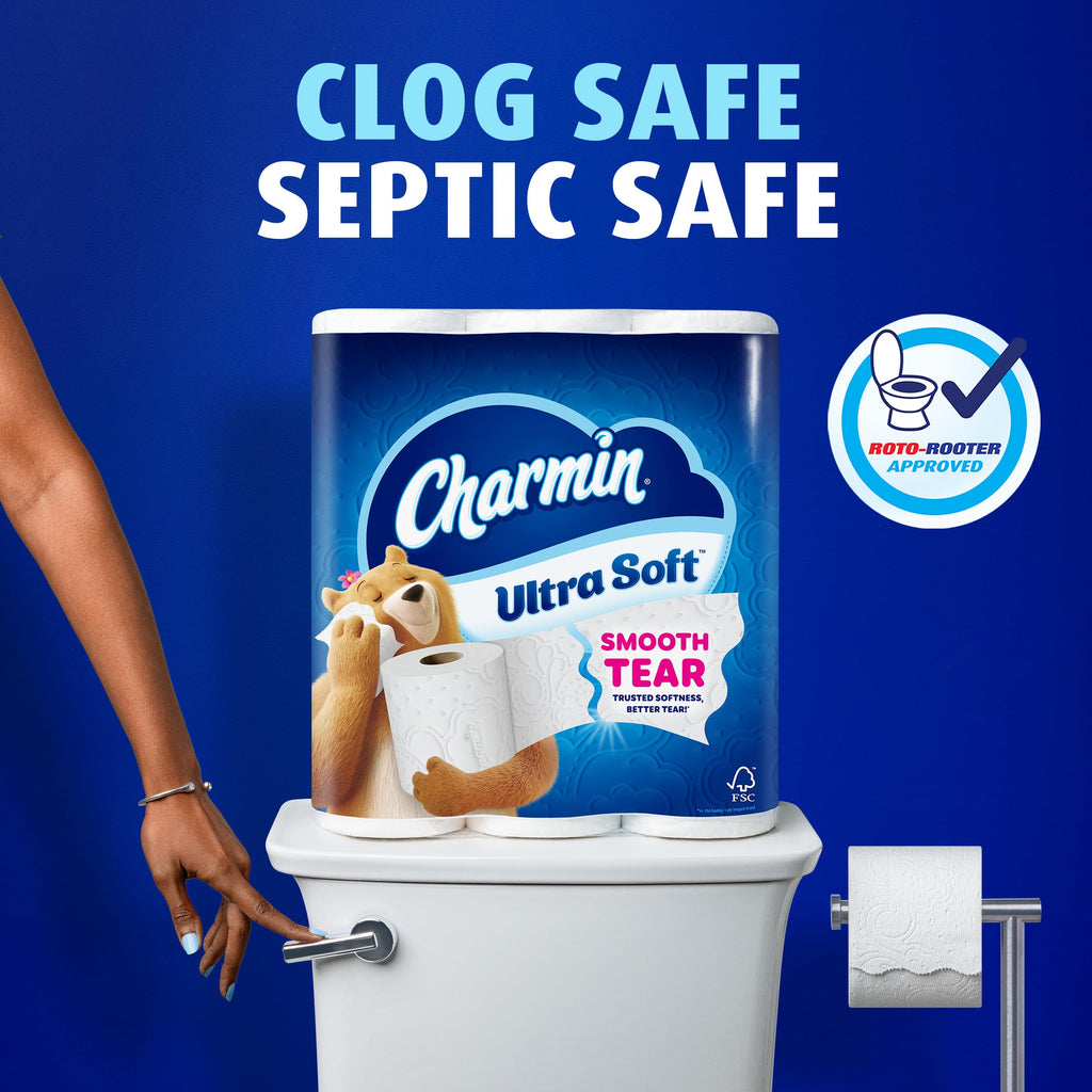 Charmin Ultra Soft Toilet Paper, 12 Mega XL Rolls = 72 Regular Rolls