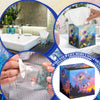 Fourluoo 12 Pack Purple Flowers Facial Tissues Cube Boxes 600 Sheets 3 Ply
