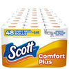 Scott ComfortPlus Toilet Paper, 48 Family Mega Rolls, 352 Sheets per Roll