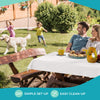 Exquisite Basic White Plastic Table Cover Roll 40" x 300'