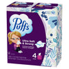 Puffs Facial Tissues Ultra Soft, 4 Mega Cube Boxes, 72 Facial Tissues per Box, Allergies and Colds (Packaging May Vary)