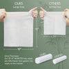 Christmas Style WOWOTEX Disposable Face Towels 60 Count Large Dry Wipes