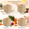 CPC 100% Cotton Piping Block Print Tissue Box Cover, Citrine Yellow