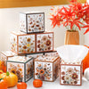 Fourluoo 12 Pack Spring Wildflower Floral Facial Tissues Cube Boxes 600 Sheets 3 Ply Small Flower Square Face Tissues Bulk for Spring Summer Car Bedroom Party Supplies