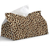 PaJiaNi Brown Leopard Print Tissue Box Cover Rectangle for Office Decor