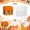 Whaline 12Pcs Fall Facial Tissues Cube Boxes Boho Autumn Trees Maple Leaves Square Tissue Box Cover with 600 Sheets Napkins for Harvest Thanksgiving Home Car Accessories