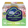 White Cloud Ultra Comfort Lotion 3-Ply Facial Tissue, 18 Box Pack