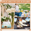 Taobary 24 Packs Flower Small Tissue Cube Box for Car 2 Ply 960 Sheets