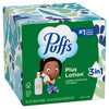 Puffs Facial Tissues Plus Lotion, 10 Cube Boxes, 56 Facial Tissues per Box, Allergies and Colds (Packaging May Vary)