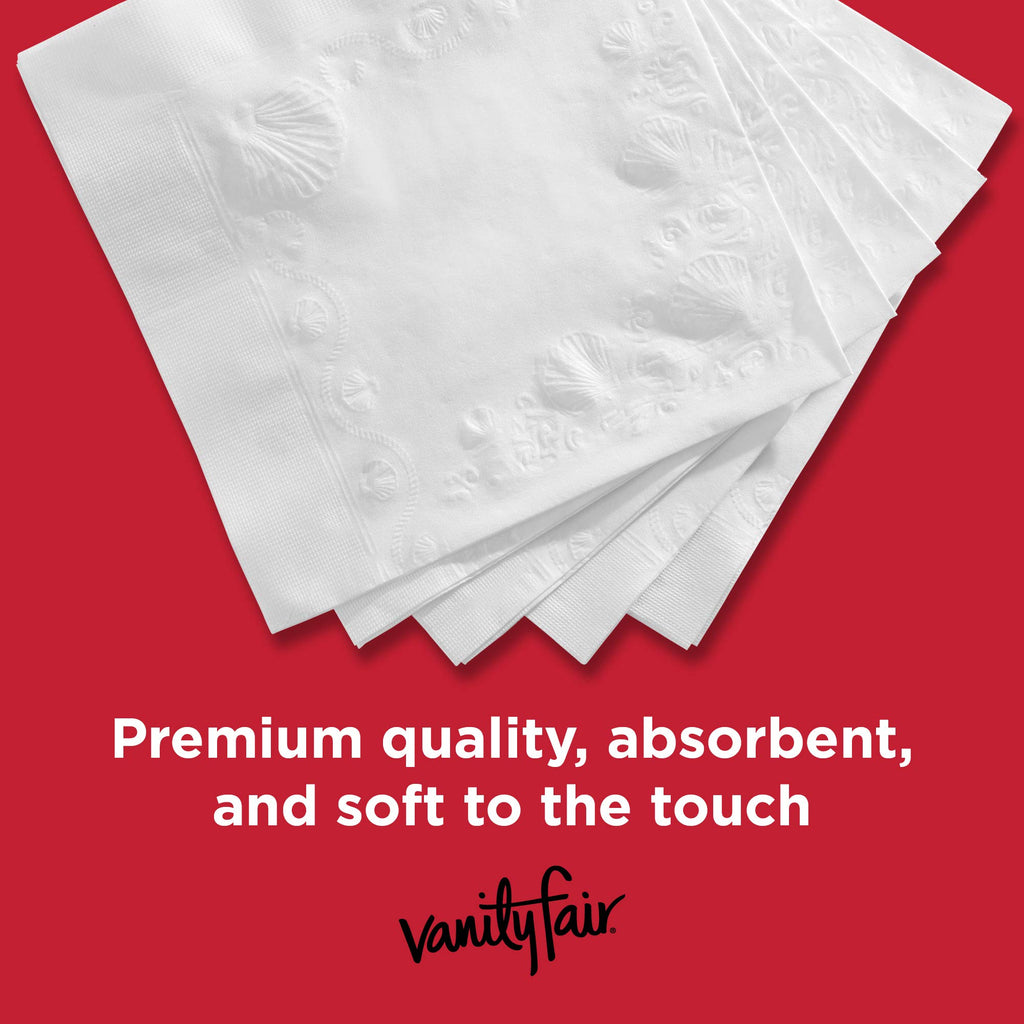 Vanity Fair Everyday Paper Napkins, 100 Count, Disposable