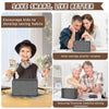 Wooden Money Saving Box, Cash Vault Savings Box for $10000 $5000 $3000 $1000 $800 $500 Target Money Saving Challenge, Reusable Money Box with Counter, Dry Erase Pen/Savings Trackers/Rubber Band-Black
