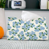 PaJiaNi Blue Hydrangea Floral Tissue Box Cover Rectangle for Office Decor