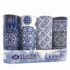 CLOVER Round Tube Facial Tissues & Car Tissues - Travel Tissues in Compact Cylinder for Cup Holder, Office, Bedroom, Vanity (Lition, 3-Ply, Pack of 4)