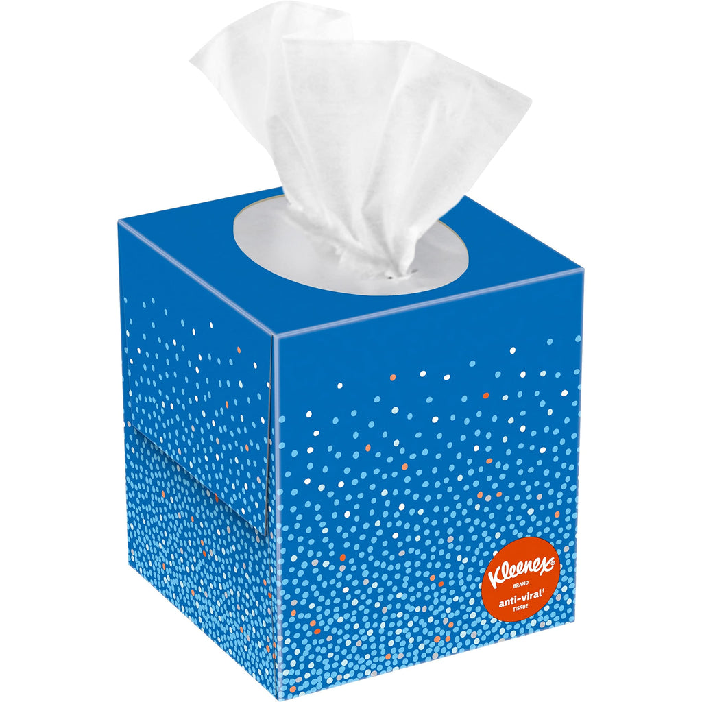 Kleenex Anti-Viral Facial Tissue, 55 Sheets/Bx, 27 Boxes