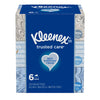 Kleenex Trusted Care Everyday Facial Tissues, 6 Rectangular Boxes, 144 Tissues per Box (864 Tissues Total)