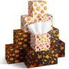 Fourluoo 12 Pack Thanksgiving Pumpkin Facial Tissues Cube Face Boxes 600 Sheets 3 Ply Small Fall Square Tissues Bulk for Thanksgiving Day Autumn Harvest Car Bedroom Party Supplies