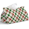 PaJiaNi Red Green Christmas Tissue Box Cover Rectangle for Holiday Decor