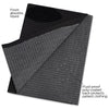 Practicon 125 Pack Black Disposable Patient Bibs, 18" x 13", 3 Ply Waterproof Paper Bib Sheet with Poly Back, Dental, Medical, Tattoo, Nail Tray or Table Cover, 125 Pack