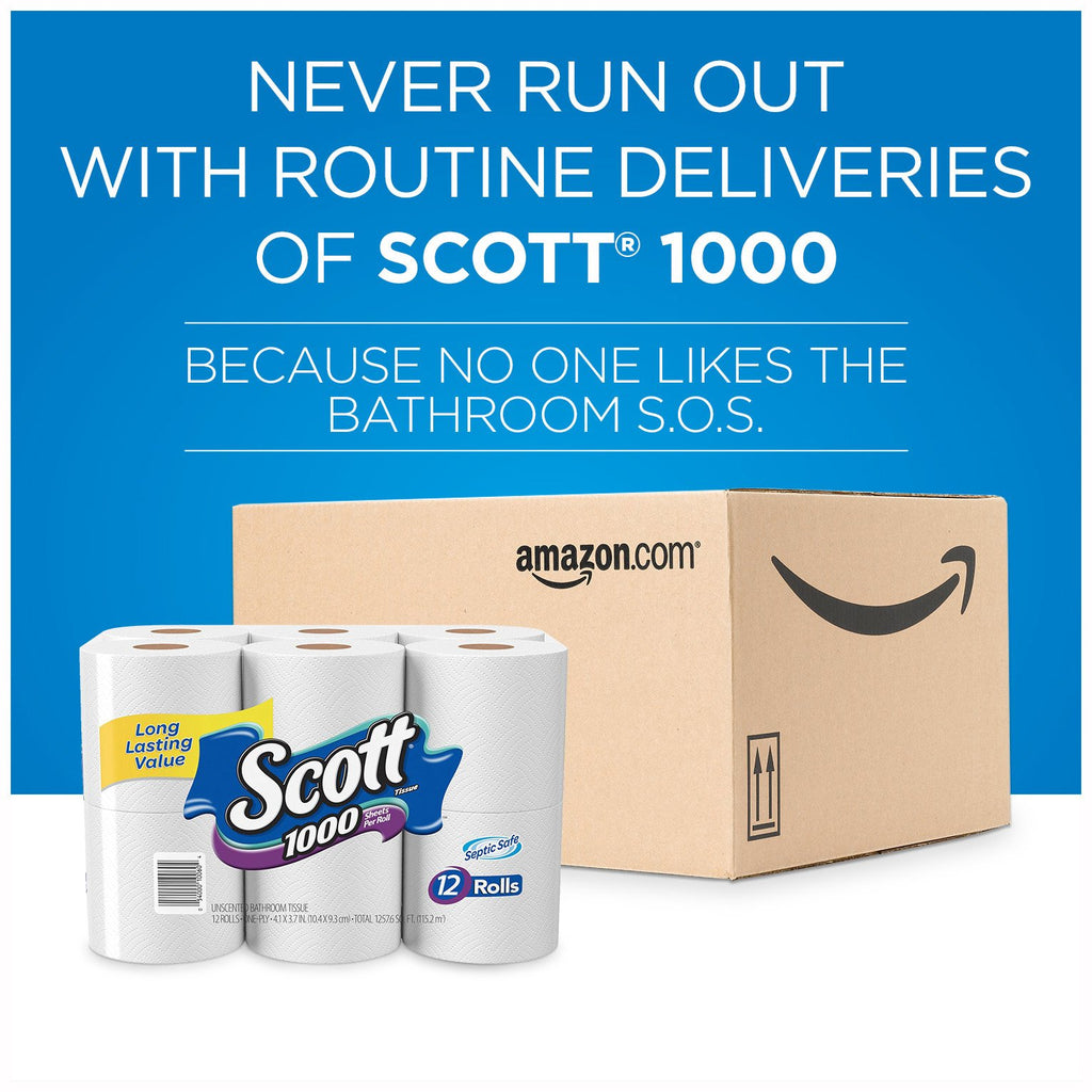 Scott Bath Tissue, 1000 Count (Pack of 1)
