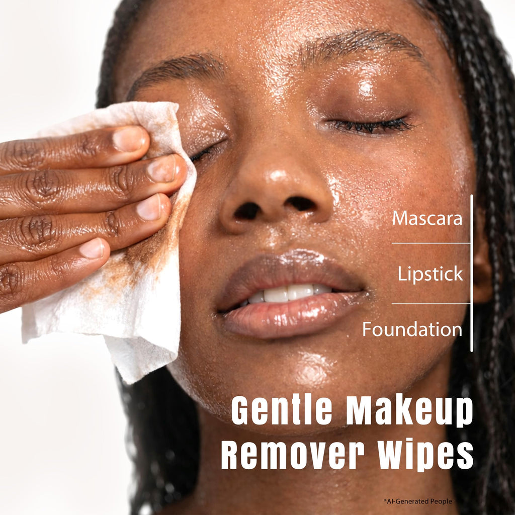 Ourmed Life Rose Water Hydrating Makeup Remover Wipes, Portable, 30 Ct