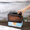 Sumnacon Large Tissue Box Cover Rectangle Vintage Metal Tissue Box Holder