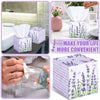 Fourluoo 12 Pack Summer Lavender Facial Tissues Cube Boxes 600 Sheets 3 Ply