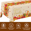 Fall Thanksgiving decorations, Disposable Tablecloth, Plastic Table Cover for Autumn Party Decorations and Thanksgiving Party Decorations, 3 Pack, 54”x108”
