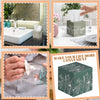 Fourluoo 12 Pack Christmas Flower Tissue Cube Boxes, 600 Sheets 3 Ply