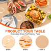 Marspark 4 Pcs Brown Kraft Paper Tablecloth Disposable
