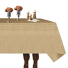 [6 Pack] Kraft Paper Tablecloth Disposable for Rectangle Tables, 54" X 108" Party Table Cover with Plastic Backing, Waterproof 3 Ply Table Cloth for Indoor Outdoor Picnic Labor Thanksgiving Christmas