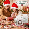 Thyle 2 Pcs Winter Christmas Square Facial Tissue Box Cover