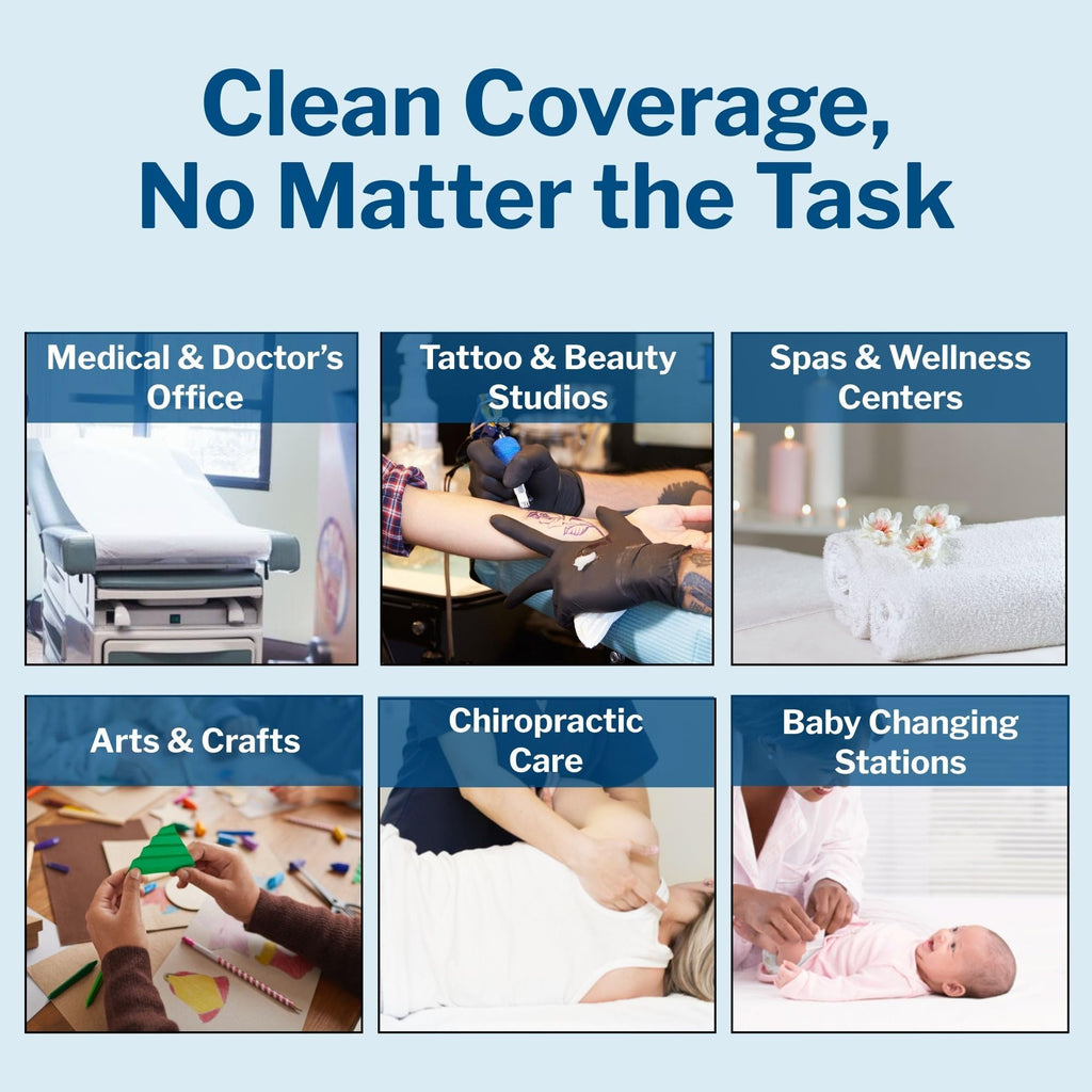 McKesson Medical Exam Table Paper Rolls, Spa, 18 in x 225 ft, 12 Rolls