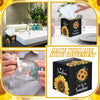Fourluoo 12 Pack Summer Sunflower Facial Tissues Cube Boxes 600 Sheet 3 Ply