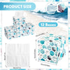 Lincia 12 Pack Facial Tissues Cube Boxes with 80 Sheets, Fresh Style