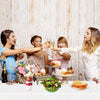 EUVBOKW 2 Pack White Paper Tablecloth for Rectangle Tables