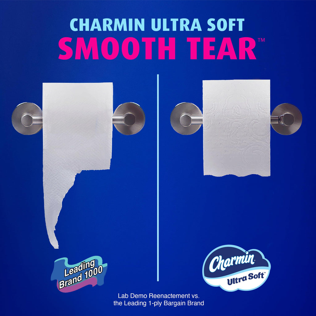 Charmin Toilet Paper Ultra Soft, 12 Mega Rolls = 48 Regular Rolls, 2-ply Bath Tissue