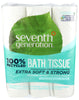 Seventh Generation 100% Recycled Bathroom Tissue, Septic Safe, 2-Ply, White, 240 Sheets/roll, 24/Pack