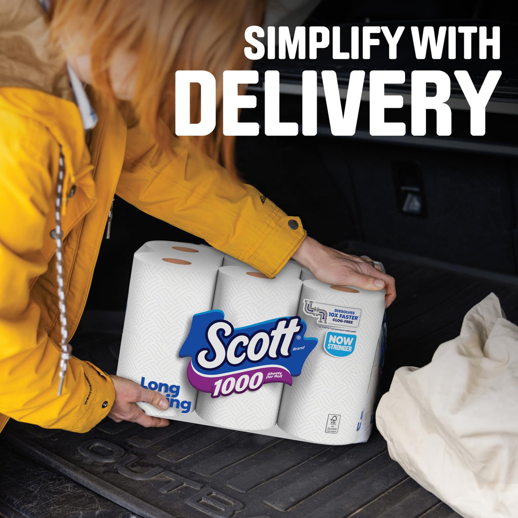 Scott 1000 Toilet Paper, 18 Rolls, 1000 Sheets per Roll