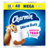 Charmin Toilet Paper Ultra Soft, 12 Mega Rolls = 48 Regular Rolls, 2-ply Bath Tissue