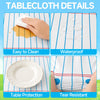 3 Pack Notebook Paper Plastic Tablecloths Disposable Rectangle Table Covers