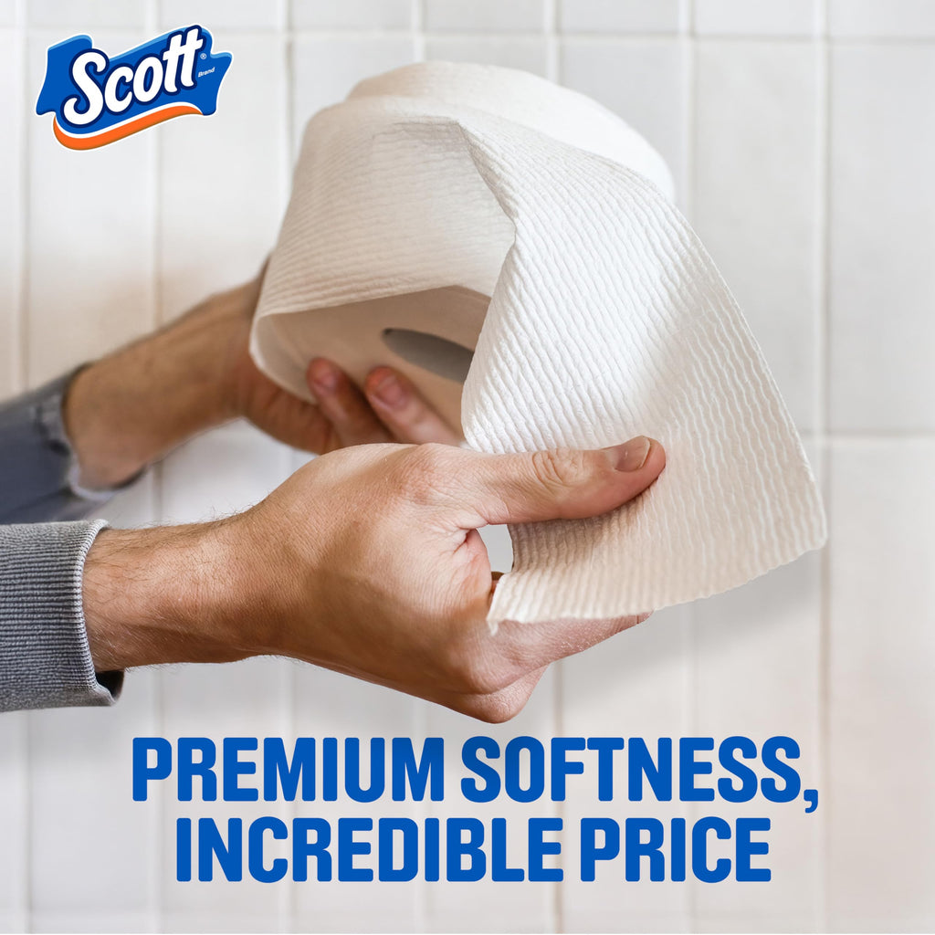 Scott ComfortPlus Toilet Paper, 48 Family Mega Rolls, 352 Sheets per Roll