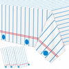 3 Pack Notebook Paper Plastic Tablecloths Disposable Rectangle Table Covers