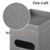 Square PU Leather Tissue Box Cover with Top Storage Tray,Tissues Dispenser