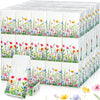 Therwen 100 Pack Pocket Tissues Travel Bulk 1000 Sheet, Wildflowers