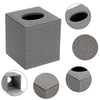 Sumnacon Square Linen Tissue Box,Magnetic Bottom Cover Tissue Box Holder