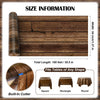 100FT x 54IN Wood Grain Plastic Tablecloth Roll with Slide Cutter Box